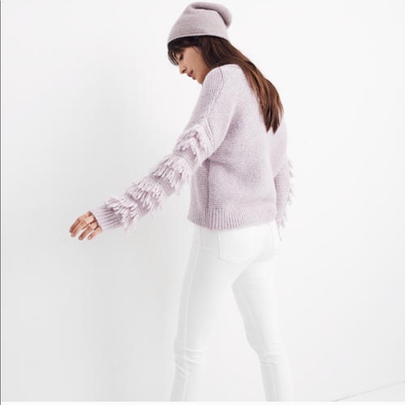 guc madewell Fringe sleeve pullover sweater - Picture 2 of 8